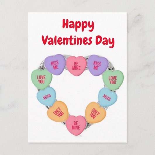 Cartes postales Candy Coeurs d'amour (Devant)