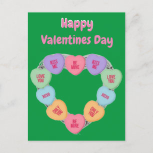 Cartes postales Candy Coeurs d'amour