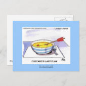 Cartes postales caricaturales Dernier Flan Funny (Devant / Derrière)