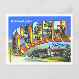 Cartes postales Carmel, California Vintage Big Let