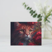 Cartes Postales Cat Fleur (Debout devant)