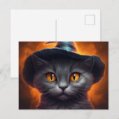 Cartes Postales Cat Halloween (Devant / Derrière)