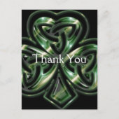 Cartes postales Celtic Shamrock Design 2 Mercis (Devant)