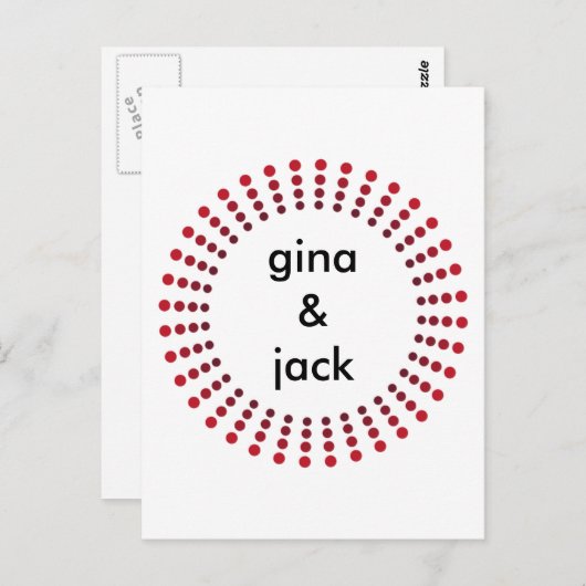 Cartes postales cercles (Devant / Derrière)