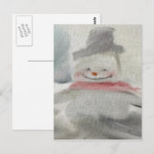 Cartes postales Chalk Snowman (Devant / Derrière)