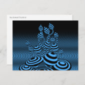 Cartes postales champignons magiques motif géométr (Devant / Derrière)