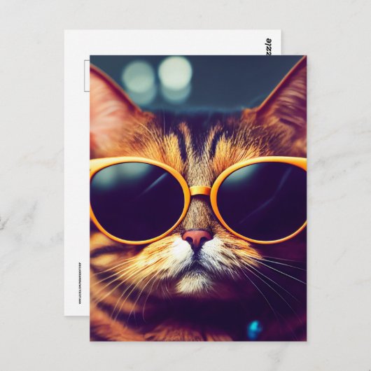 CARTES POSTALES CHAQUE CHAT cool (Devant / Derrière)