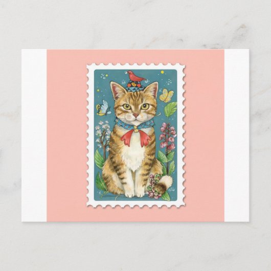 Cartes postales Charming Cat pour Feline Fanatics (Devant)