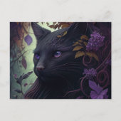 Cartes Postales Chat Mauve (Devant)