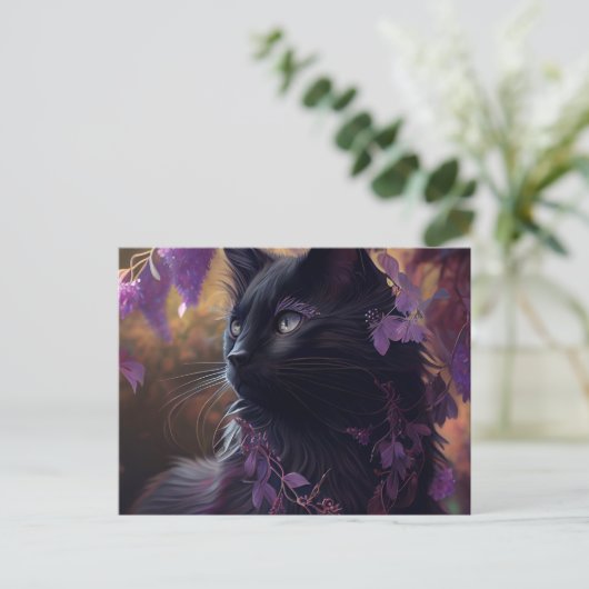 Cartes Postales Chat Mauve (Debout devant)