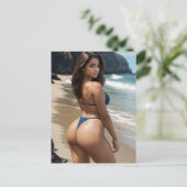 CARTES POSTALES CHAUDES BIKINI GIRL BIG BUTT (Debout devant)