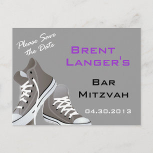 Cartes postales chaussures Bar Mitzvah