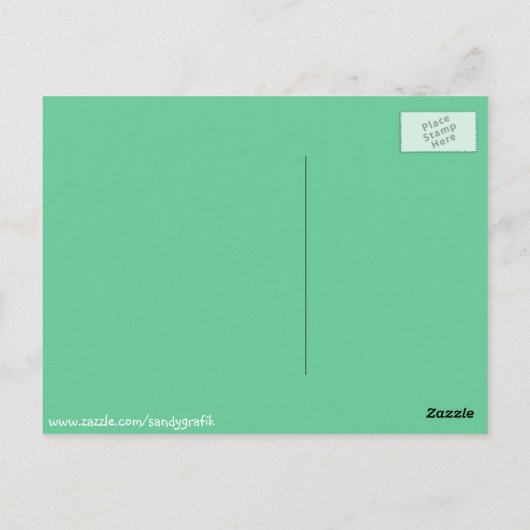 Cartes postales Cherry & Mint Cupcake (Dos)