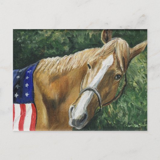 Cartes postales "Cheval Patriotique" (Devant)