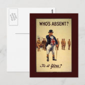 Cartes postales Classic John Bull Recrutement (Devant / Derrière)