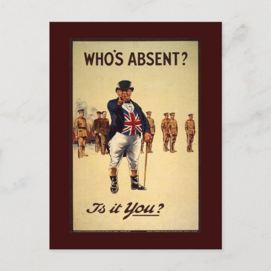 Cartes postales Classic John Bull Recrutement (Devant)