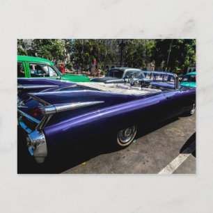 Cartes postales classiques de Cuba pourpre convert