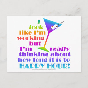 Cartes postales Cocktail - Combien de temps pour u