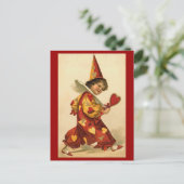 Cartes postales - Coeurs clowns de Valentine arleq (Debout devant)
