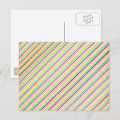 Cartes postales colorées Diagonal (Devant / Derrière)