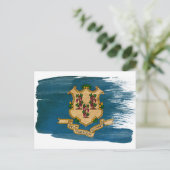 Cartes postales Connecticut Flag (Debout devant)