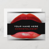 Cartes postales Cosmetologist Red Lips (Devant / Derrière)