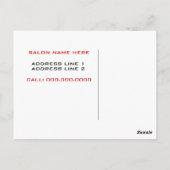 Cartes postales Cosmetologist Red Lips (Dos)