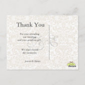 Cartes postales couleur/Merci monographique person (Dos)