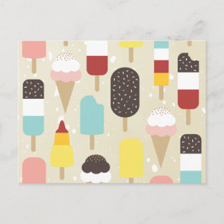 Cartes postales Crème glacée & Traitements congelé
