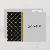 Cartes postales Croix Motif RSVP Black White Croix (Devant / Derrière)