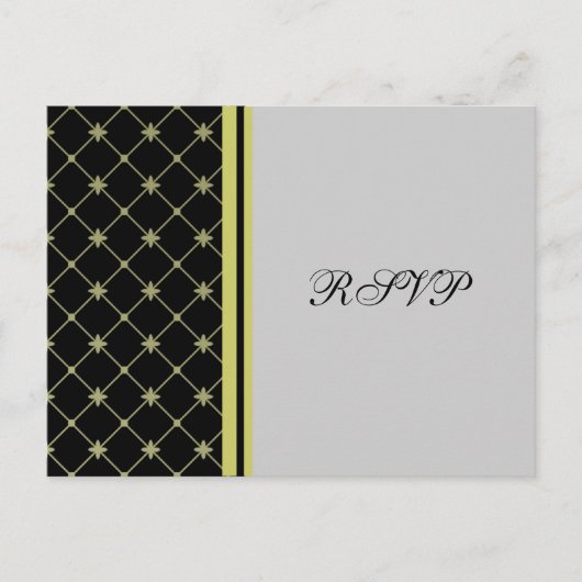 Cartes postales Croix Motif RSVP Black White Croix (Devant)