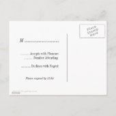 Cartes postales Croix Motif RSVP Black White Croix (Dos)