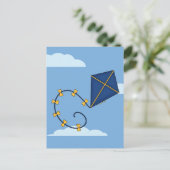 Cartes postales Cute Blue Kite (Debout devant)