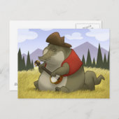Cartes postales d'alligator de Banjo-Strummin' (Devant / Derrière)