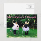 Cartes postales d'amitié pour les seniors (Devant / Derrière)