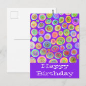 Cartes postales d'anniversaire (Devant / Derrière)