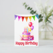 Cartes postales d'anniversaire (Debout devant)