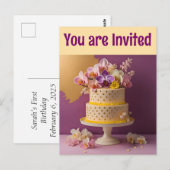 Cartes postales d'anniversaire (Devant / Derrière)