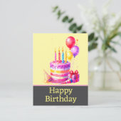 Cartes postales d'anniversaire (Debout devant)