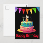 Cartes postales d'anniversaire (Devant / Derrière)