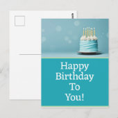 Cartes postales d'anniversaire (Devant / Derrière)