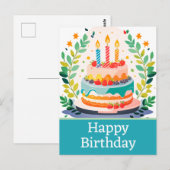 Cartes postales d'anniversaire (Devant / Derrière)