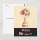 Cartes postales d'anniversaire (Devant / Derrière)