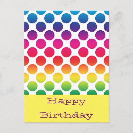 Cartes postales d'anniversaire (Devant)