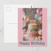 Cartes postales d'anniversaire (Devant / Derrière)