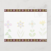 Cartes postales d'anniversaire du jardin de printe (Dos)