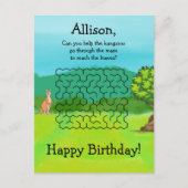 Cartes postales d'anniversaire Kangaroo et Maze Fe (Devant)