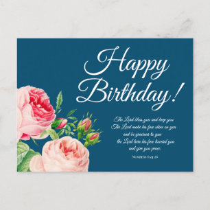 Cartes postales d'anniversaire Nombres 6:24-26 Fle