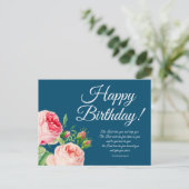 Cartes postales d'anniversaire Nombres 6:24-26 Fle (Debout devant)