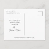 Cartes postales d'annonce d'annulation de mariage (Dos)